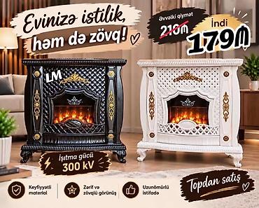 türk sobaları: Dekorativ elektrik sobası – klassik dizaynlı model - Rənglər — 1