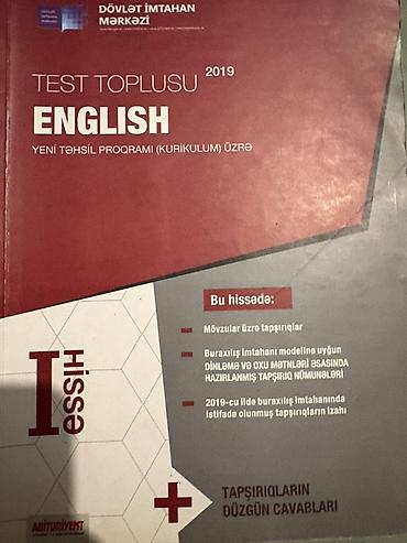 jaketler 2019: Məhsul: “Test Toplusu – English (Yeni Təhsil Proqramı üzrə), 2019”, I — 1