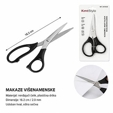 KMT crna ručka krojačke makaze 2407659 Višenamenske makaze sa crnom