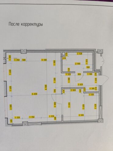 1 комнатная квартира на ночь: 1 бөлмө, 50 кв. м, Элитка, 2 кабат, ПСО (өзү оңдоп түзөтүп бүтүү үчүн)