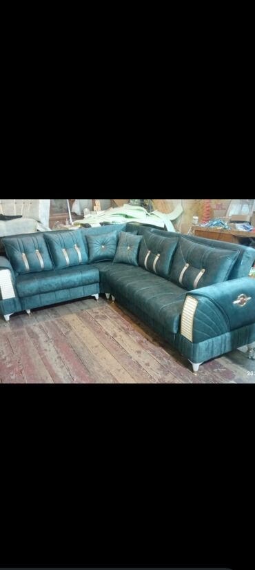 Sifarişlə mətbəx mebeli: Sifarişlə mətbəx dəsti, Özü çəkən petlələr, MDF, Kredit var — 13