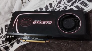 Videokartlar: Videokart EVGA GeForce GTX 570, < 4 GB, İşlənmiş