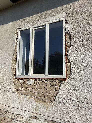 эшик уйдуку: ПВХ окно трехстворчатое с поворотно‑откидной средней створкой - — 4