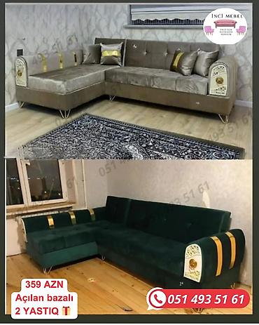 Divanlar: Künc divan, Yeni, Açılan, Bazalı, Parça, Şəhərdaxili pulsuz çatdırılma — 1
