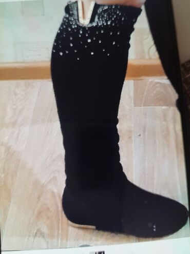 детская обувь зимние сапоги: Сапоги, 38, цвет - Черный