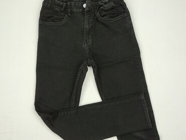 woskowane spodnie z wysokim stanem stradivarius: Jeans, H&M, 13 years, 152/158, condition - Very good