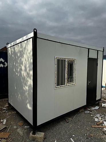 Konteyner Olculeri eni 2.4 x uzunu 4 met sendvic panelden yıgılıb 1