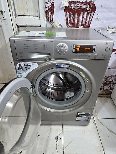 dikiş maşını: Paltaryuyan maşın Hotpoint Ariston, 7 kq, İşlənmiş, Avtomat, Qurutma var, Pulsuz çatdırılma, Ödənişli çatdırılma — 3