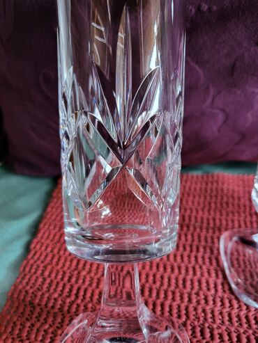Ostali antikviteti: Case kristal rucni rad za vino Italija 1950g+. Case komada 6 u — 14