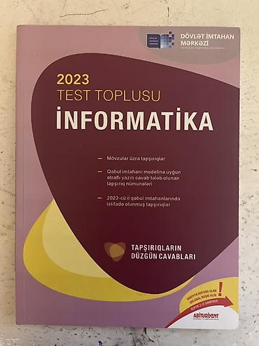 Məhsul: 2023 Test Toplusu – İnformatika (DİM) Xüsusiyyətlər: - Dövlət