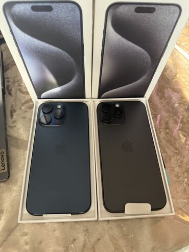 айфон rx: IPhone 15 Pro Max, Колдонулган, 256 ГБ, Black Titanium, Коргоочу айнек, Кабель, Куту, 90 %