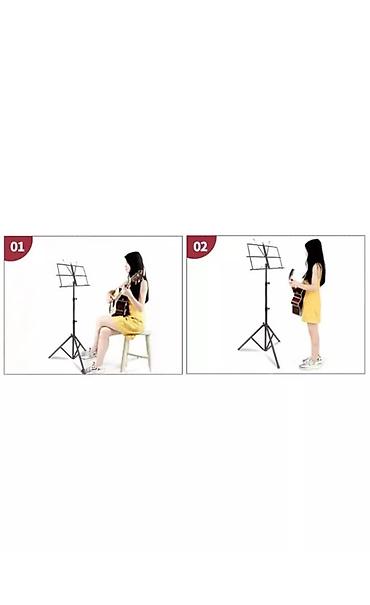 Стойки для музыкальных инструментов: ПРОДАЮ пюпитр для нот(подставка). Абсолютно новый, черный, лёгкий — 3