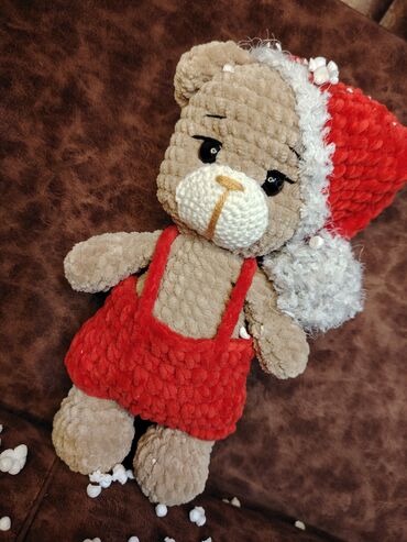 Yeni il oyuncaqları və bəzəkləri: Məhsul: Əl işi toxunma yumşaq oyuncaqlar Qiymetler olcuye gore deyisir — 8