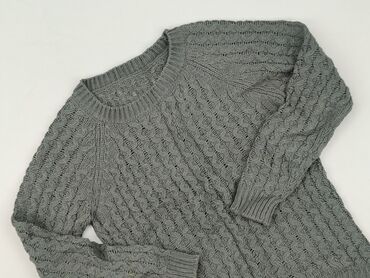 kapcie na drutach wzór: Women`s sweater, size M (EU 38)
