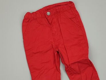 czerwona bluzka hiszpanka: Spodnie jeansowe, Topomini, 1.5-2 lat, 92, stan - Dobry