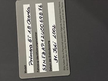 Nissan: Nissan Primera: 2002 г., Бензин — 18