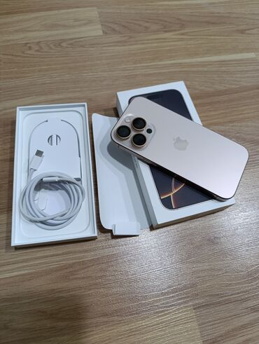 tecno pova 2: IPhone 16 Pro, 256 GB, Desert Titanium, Face ID, Sənədlərlə