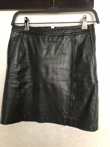 женские юбки с рюшами: S (EU 36), цвет - Черный