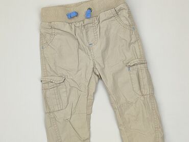 krótkie materiałowe spodenki: Niemowlęce spodnie materiałowe, 6-9 m, 74-80 cm, stan - Dobry