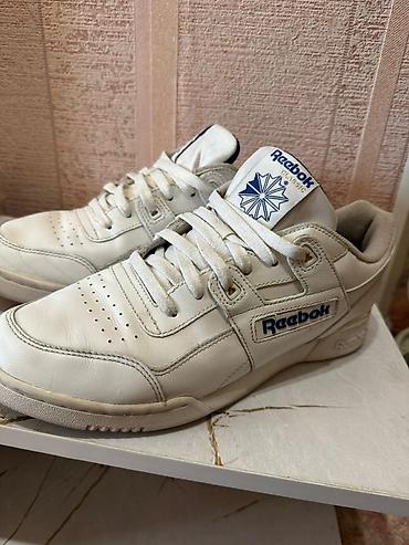 reebok кеды: Мужские кроссовки, 42, Reebok, Б/у, цвет - Белый, Самовывоз — 1