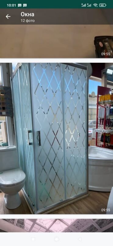 Duş kabinaları, arakəsmələr: 6mm 8mm 10mm sade mat dekorlu şüşələrdən hazirlanan duskabinlərin — 3