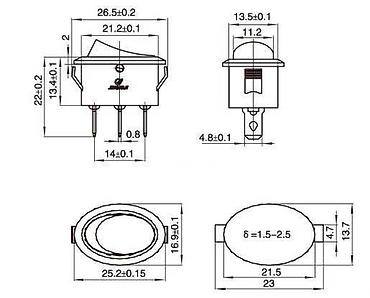Vıkluçatellər: Kategoriya: Elektronik Komponentlər > Açar və Buton 25mm İşıqlı — 2