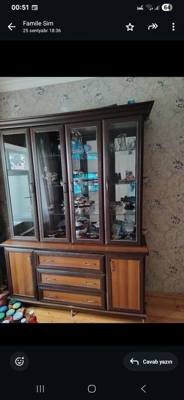 шкаф для посуды: Распашной, 4 двери Прямой шкаф, Сервант