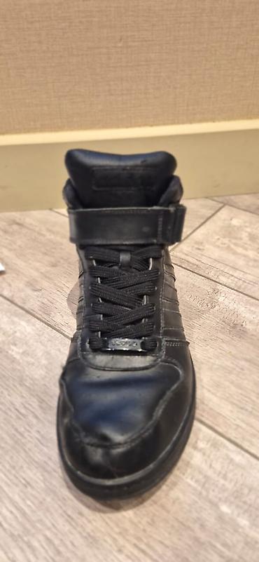 Kişi ayaqqabıları: Adidas kişi/snaker ayaqqabısı – yüksəkboğaz model - Rəng: tam qara - — 4