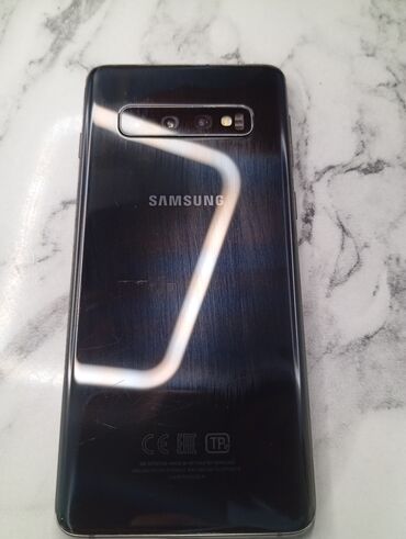 ош бу телефоны: Samsung Galaxy S10, Б/у, 128 ГБ, цвет - Черный, 2 SIM