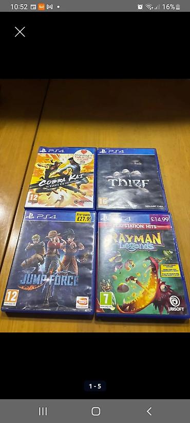 Video oyunlar və konsollar: PS4 oyun diskləri dəsti Komplektdə 4 orijinal PS4 oyun diski: - Cobra — 1