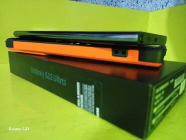 планшет ноутбук цена: Samsung Galaxy S22 Ultra, Колдонулган, 256 ГБ, түсү - Көк, 1 SIM