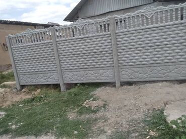 Железобетонные заборные плиты: Железобетонная заборная плита, Длина: 2 м, Высота: 2 м, Толщина: 40 мм, Новый — 4