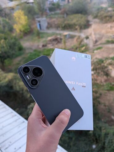 купить бу кофемашину: Huawei Pura 70, Колдонулган, 256 ГБ, түсү - Кара, 2 SIM