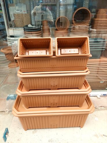 Bitkilər üçün dibçəklər: Dibcek qabi yuvarlaq gul qabi yuvarlaq dibcekqabi kvadrat gul qabi — 29