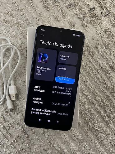 Redmi: Redmi 8, 64 GB, rəng - Göy, Barmaq izi, Face ID — 3