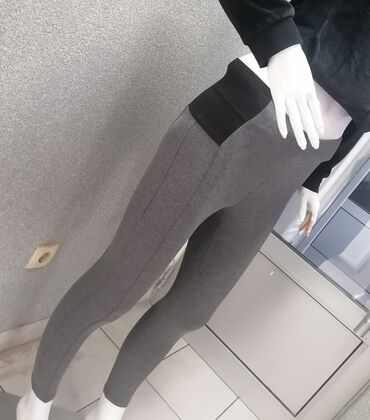pantalone sa dzepovima: M (EU 38), bоја - Siva, Jednobojni
