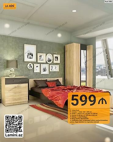 LA MINI – Yataq Dəsti (Kod: 2083) Komplekt: - Çarpayı: 1 ədəd, 160 × lalafo.az -da LA MINI – Yataq Dəsti (Kod: 2083) Komplekt: - Çarpayı: 1 ədəd, 160 ×