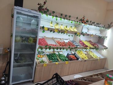ref vitrin: Meyvə-tərəvəz mağazası üçün tam vitrin və avadanlıq paketi -