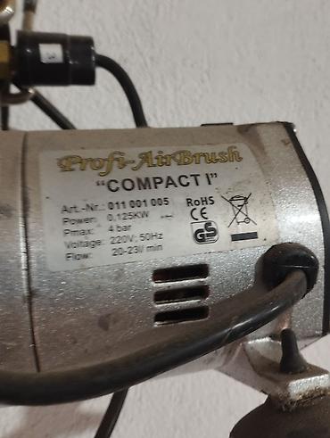 kompressorları: Profi-AirBrush “COMPACT I” aerograf kompressoru. Almaniyadan almisam — 2