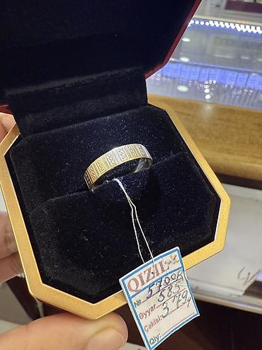 karat brilliant: Nişan, Üzük, Ağ qızıl, 750 Əyar, Brilyant — 5