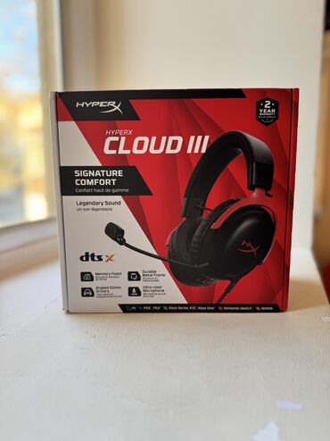 komputer aksesuar: HyperX Cloud III Gaming Headset (727A8AA) Sensitivity -42dBV