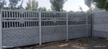Железобетонные заборные плиты: Эвро забор Бишкек шаарында жайгашкан ынтымак2/1 олчоп чено акысыз — 7
