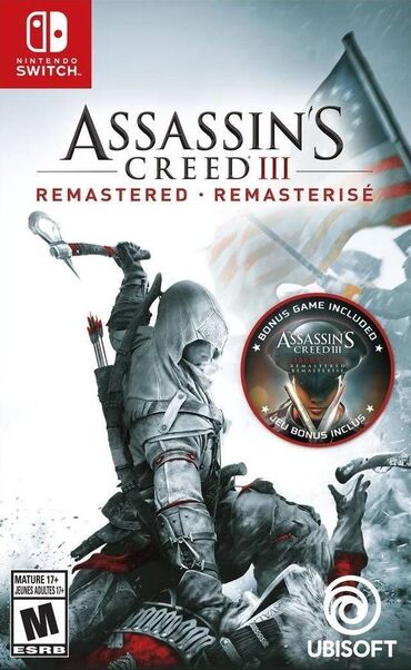 Nintendo Switch үчүн оюндар: Assassin's creed iii remastered для Nintendo Switch. Цена