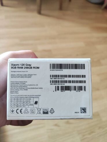 mi mix 3 qiymeti: Xiaomi Mi 12X, 256 GB