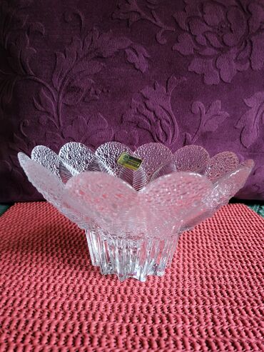 Ostalo posuđe: Bombonijera nova kristal,led kristal Nemacka iz 80ih. Bombonijera — 6