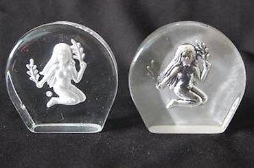 Figure: STARA FIGURA DEVOJKE, LIVENO PESKARENO STAKLO, RETKO | Stara figura — 6