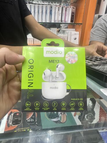 Mikrofonlar: Yeni Simsiz (Bluetooth) Qulaqcıqlar, rəng - Ağ