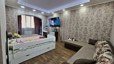 агенство кыргыз недвижимость: 1 комната, 43 м², 106 серия улучшенная, 7 этаж, Евроремонт