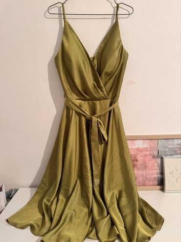 svecana haljina za trudnice: Massimo Dutti L (EU 40), color - Green, Cocktail, With the straps