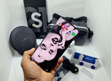 роутер c54: Samsung Galaxy S21 Ultra 5G, Колдонулган, 512 ГБ, түсү - Кара, 1 SIM, 2 SIM, eSIM